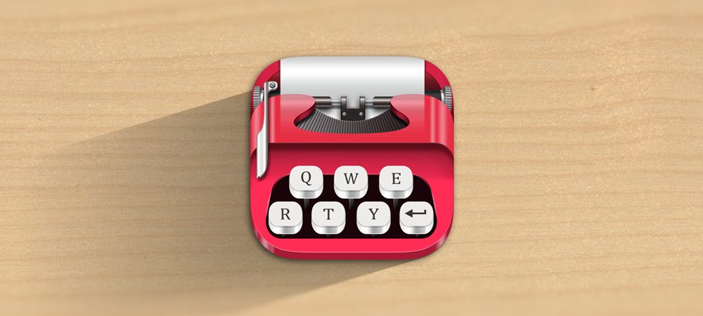 Cute Typewriter Icon